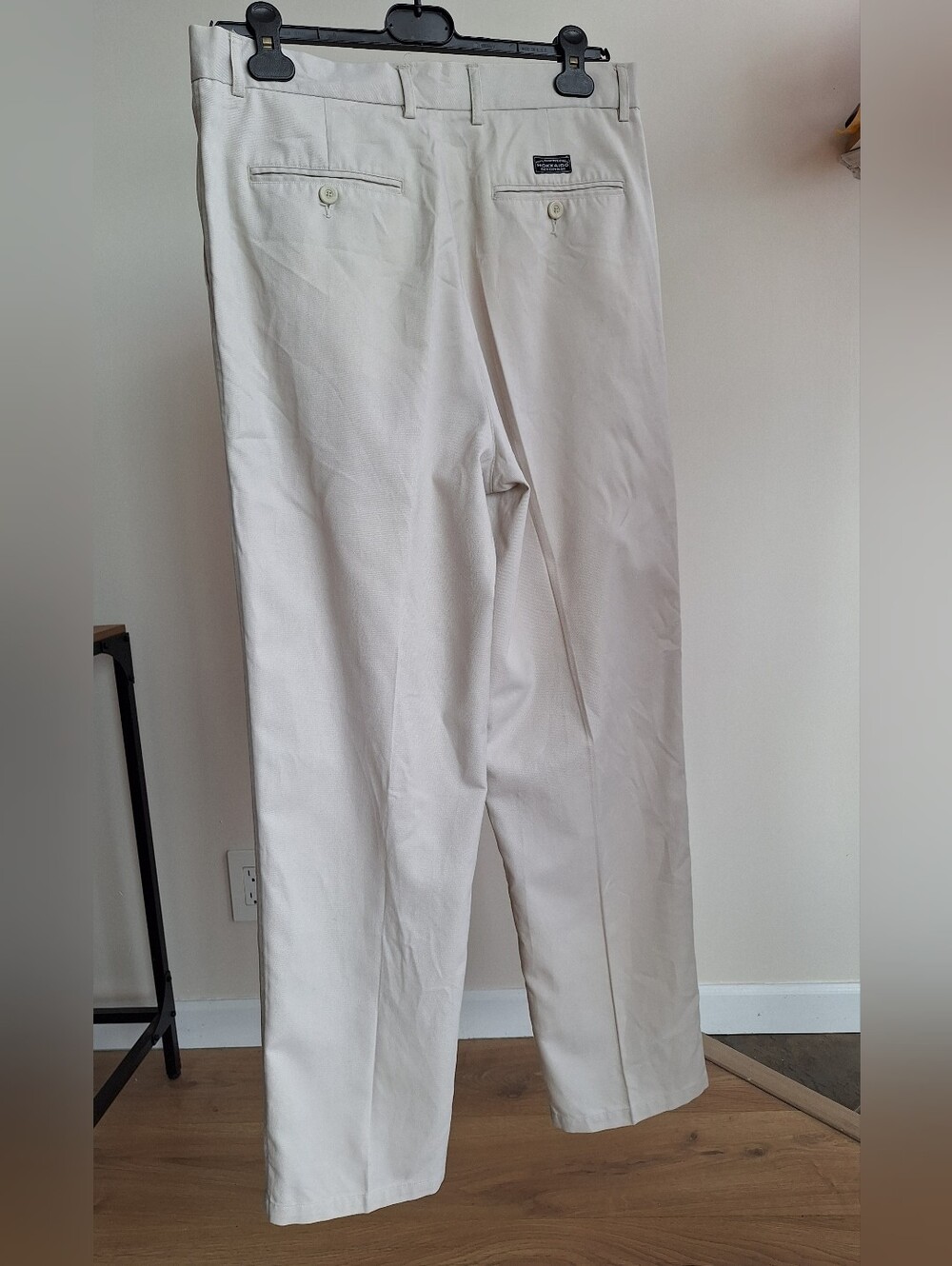 Men's Classic Beige Cotton Pants